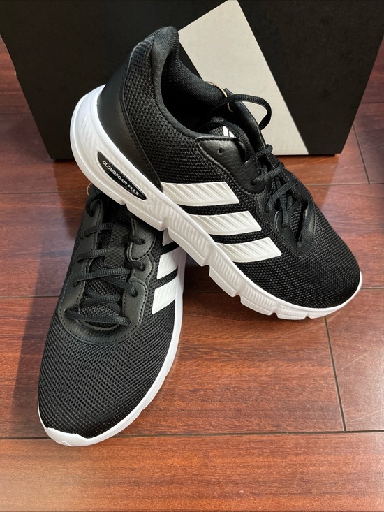 adidas Shoes - Womens 8.5 Adidas Cloudfoam Flex - Laces Black Shoe Sneaker Walking Running New